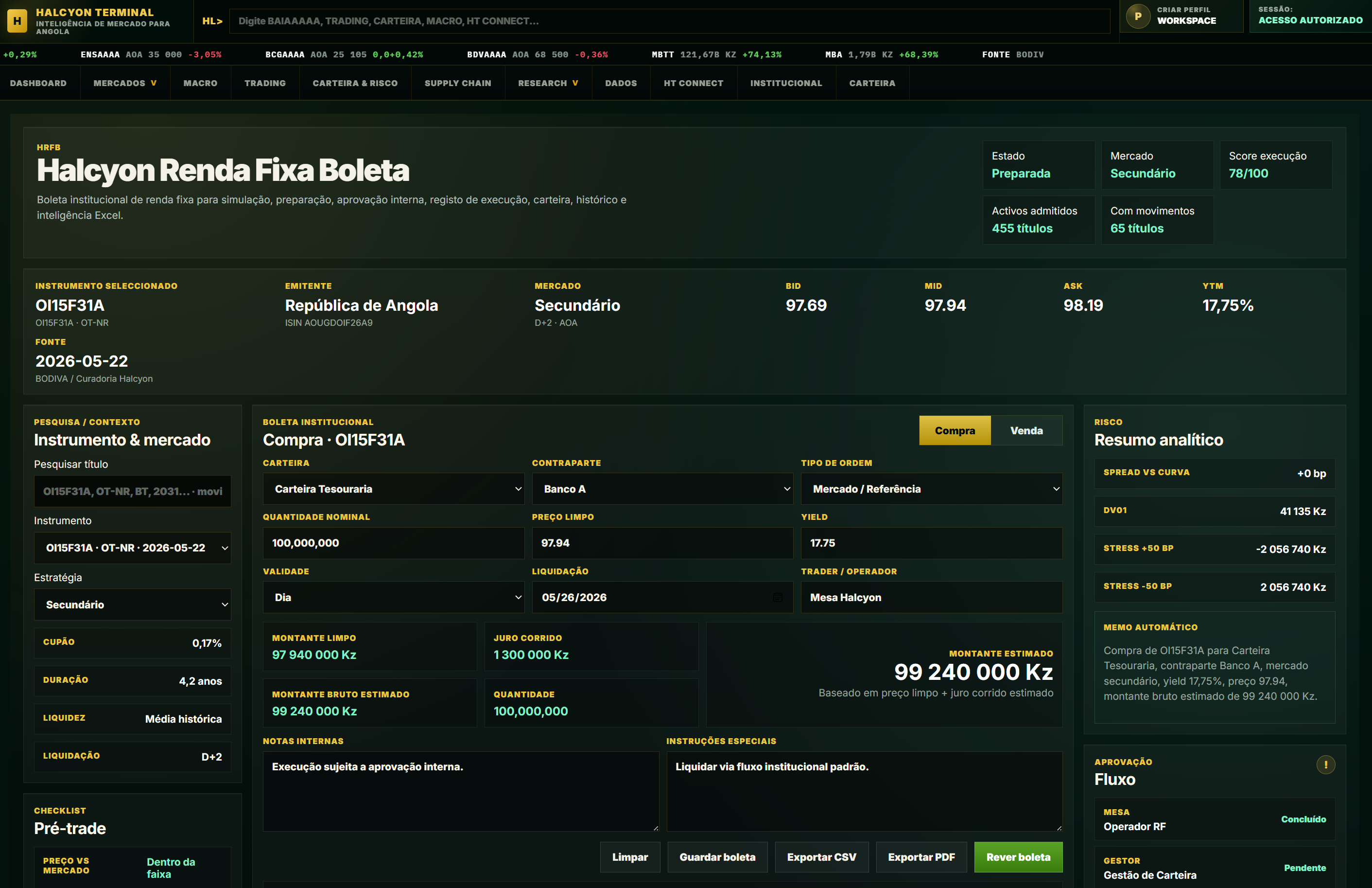 HRFB Halcyon Renda Fixa Boleta